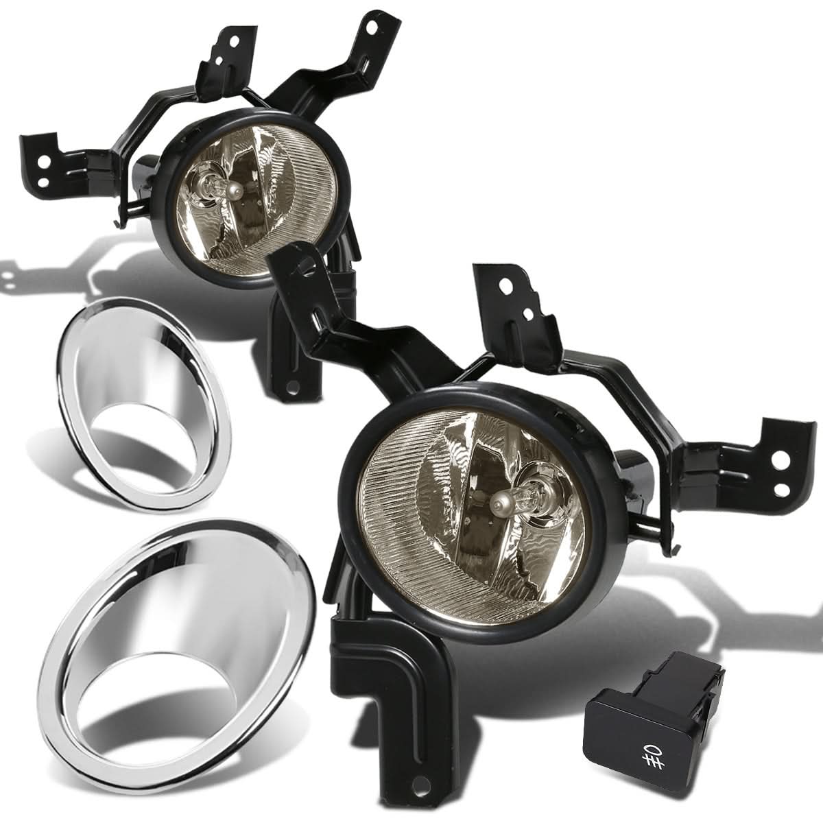 07-09 Honda CR-V Fog Lights w/ Switch & Chrome Bezel H11 Smoke