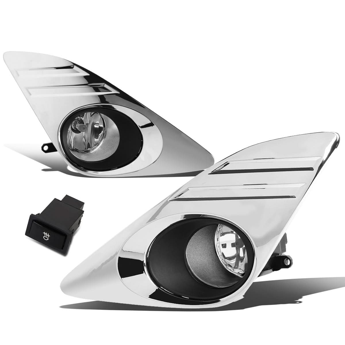 2012-2014 Toyota Camry Fog Lights w/ Switch H11 Bulb Clear