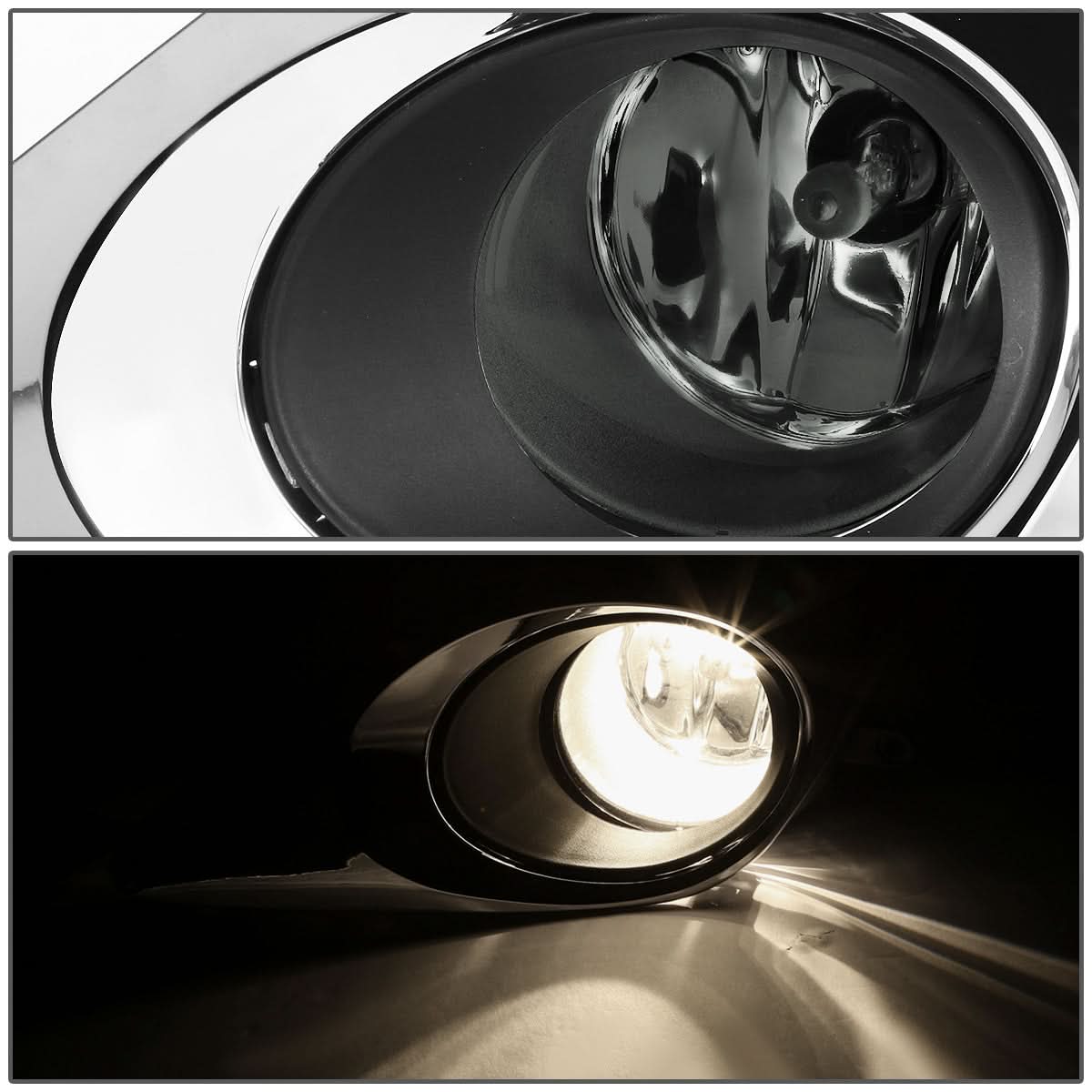 12-14 Toyota Camry Smoke Fog Lights w/ Switch H11 Bulb