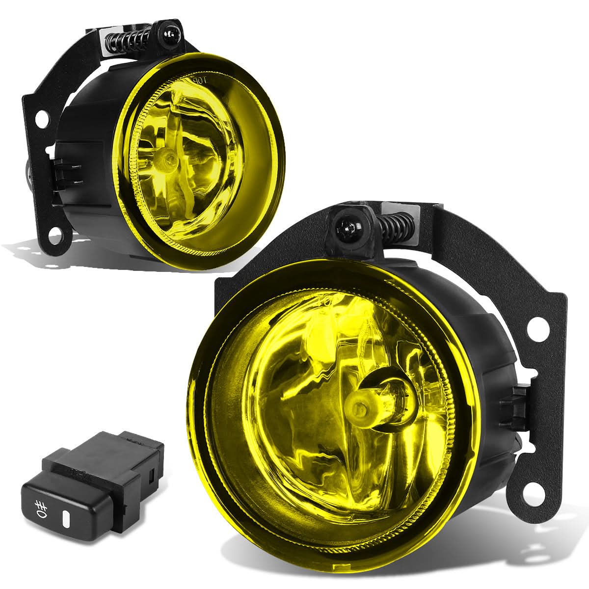 10-15 Mitsubishi Outlander Fog Lights with Switch - Amber H11 Bulb