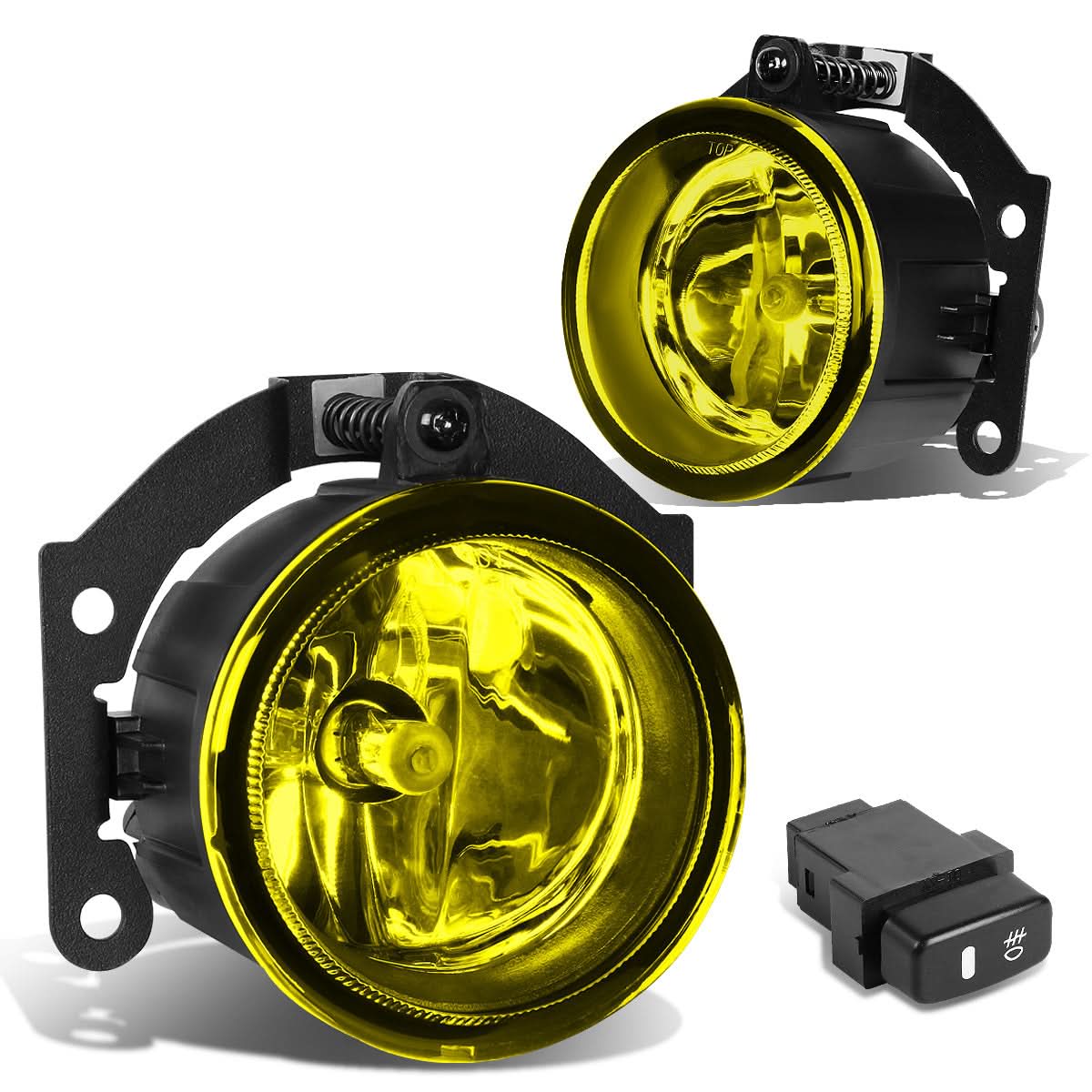 10-15 Mitsubishi Outlander Fog Lights with Switch - Amber H11 Bulb