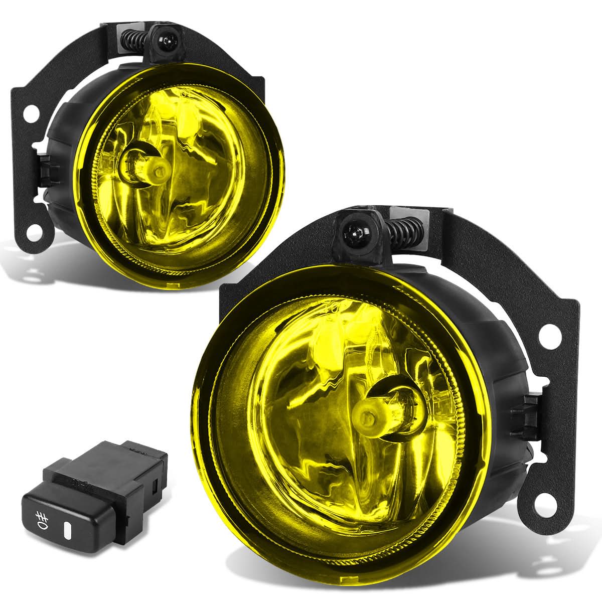 10-15 Mitsubishi Outlander Fog Lights with Switch - Amber H11 Bulb