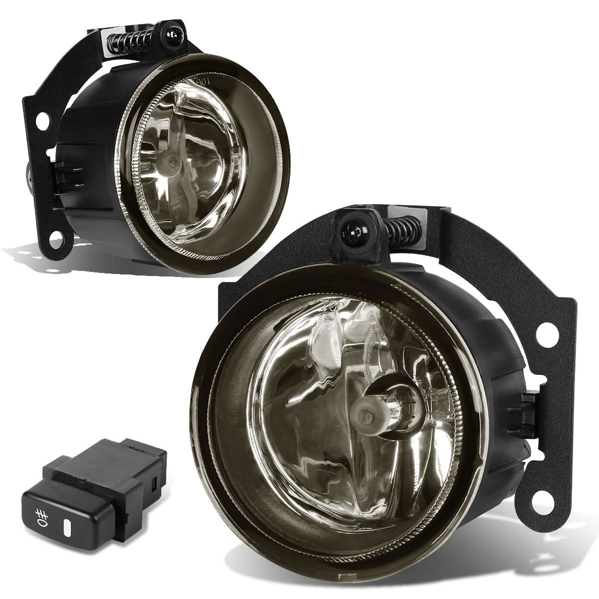 10-15 Mitsubishi Outlander Fog Lights w/ Switch & H11 Bulb - Smoke