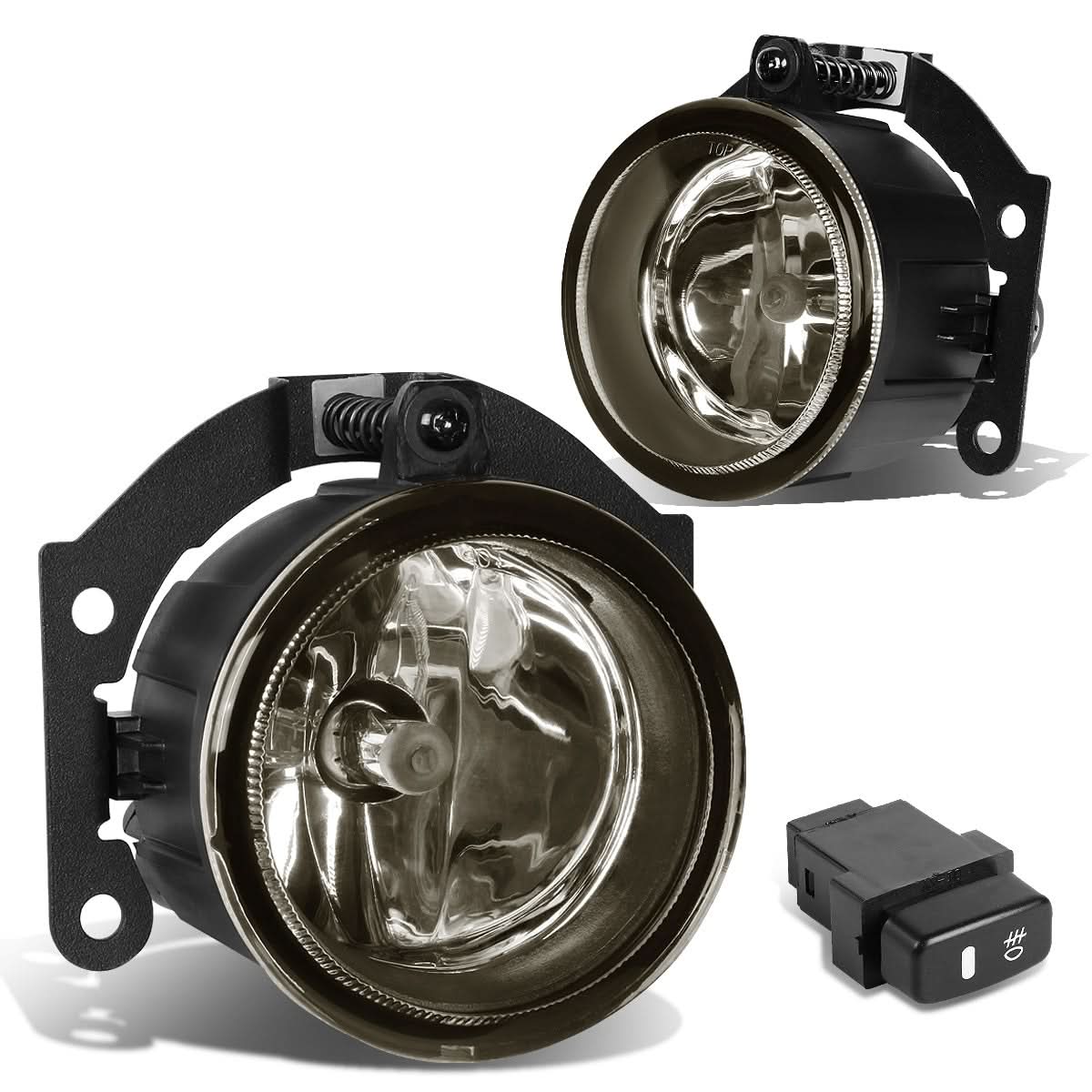 10-15 Mitsubishi Outlander Fog Lights w/ Switch & H11 Bulb - Smoke