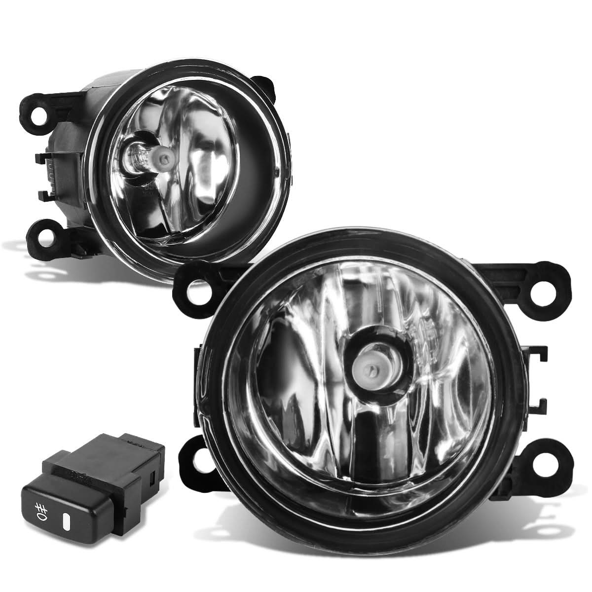 10-15 Mitsubishi Montero/Montero Sport Fog Lights with Switch Chrome