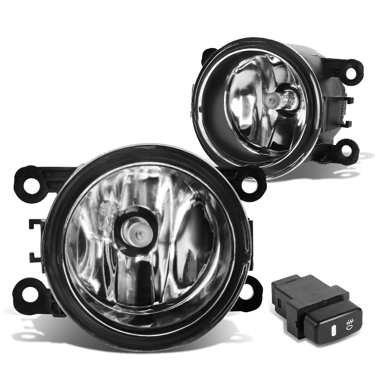 10-15 Mitsubishi Montero/Montero Sport Fog Lights with Switch Chrome