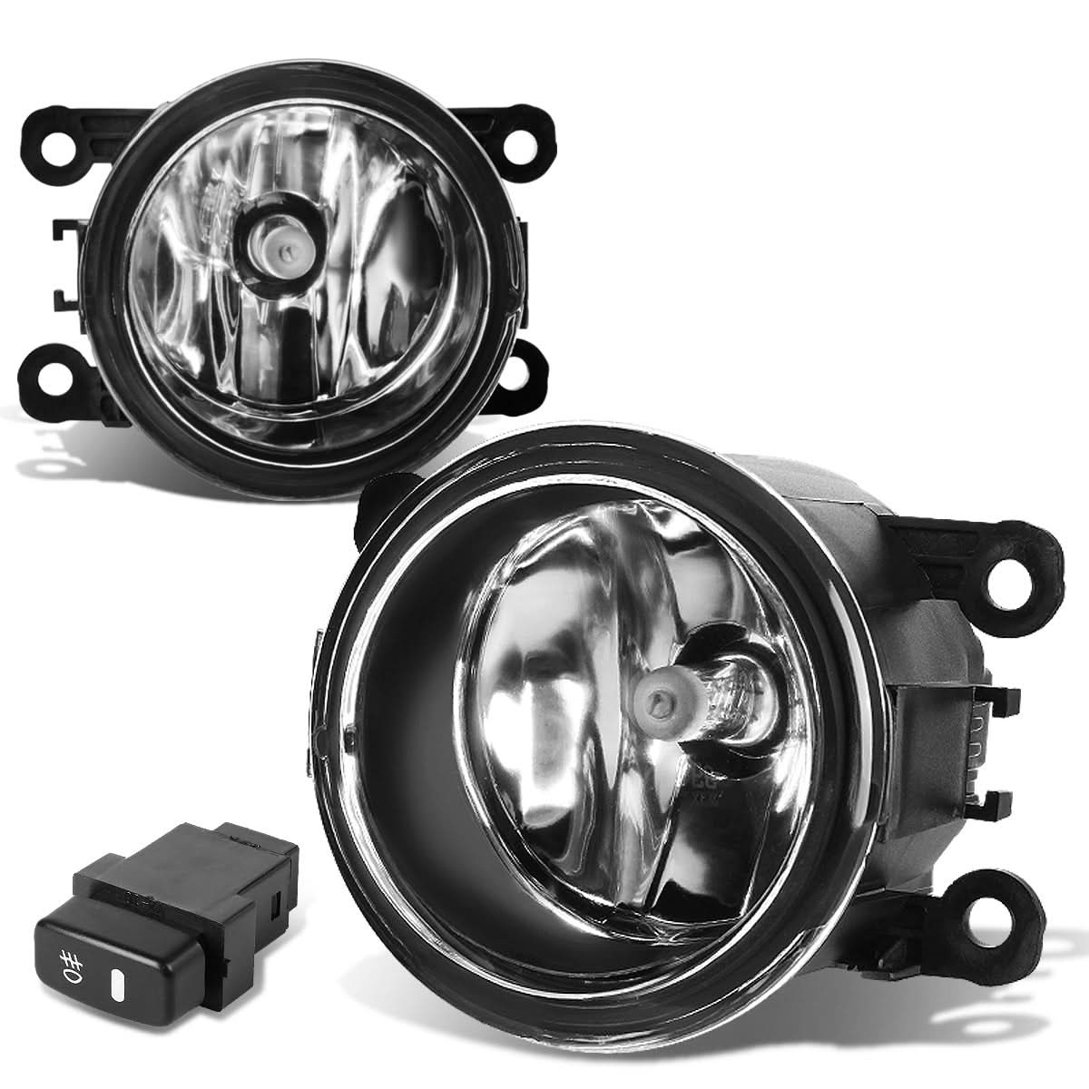 10-15 Mitsubishi Montero/Montero Sport Fog Lights with Switch Chrome