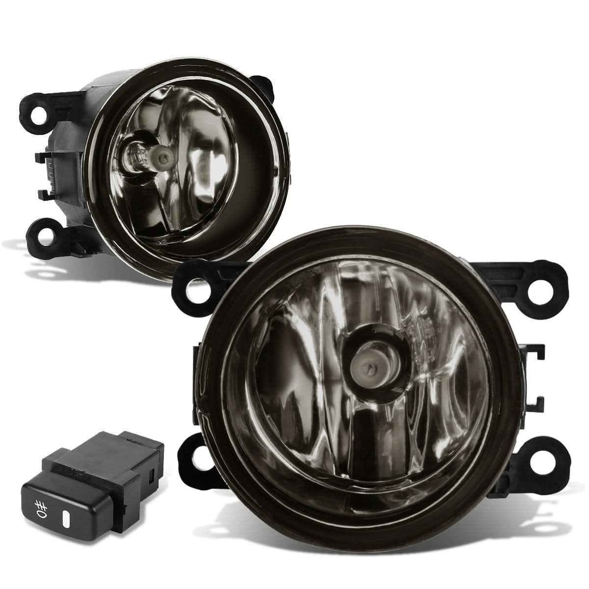 10-15 Mitsubishi Montero/Sport Fog Lights with Switch - Smoke H11