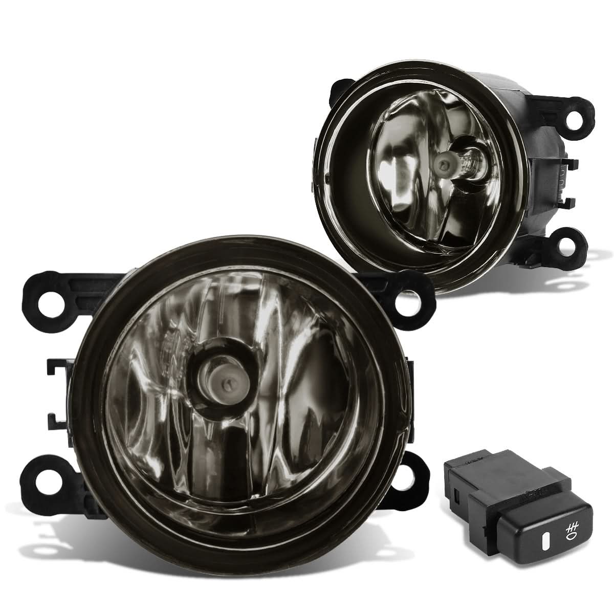 10-15 Mitsubishi Montero/Sport Fog Lights with Switch - Smoke H11