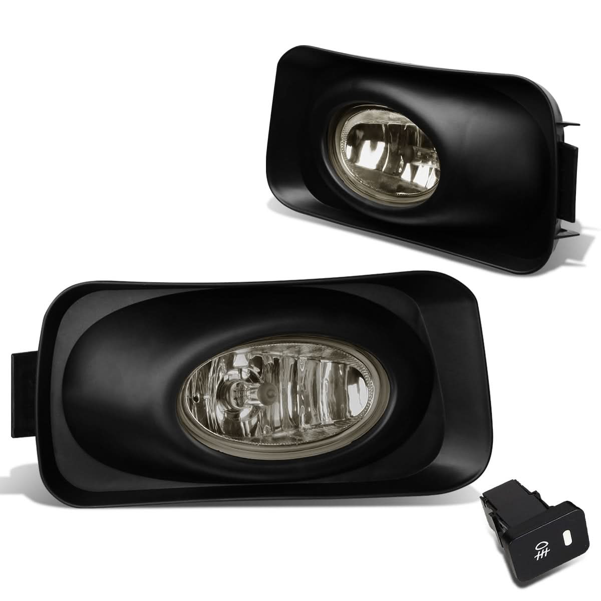 2004-2005 Acura TSX Fog Lights with Switch & Bezel - Smoke
