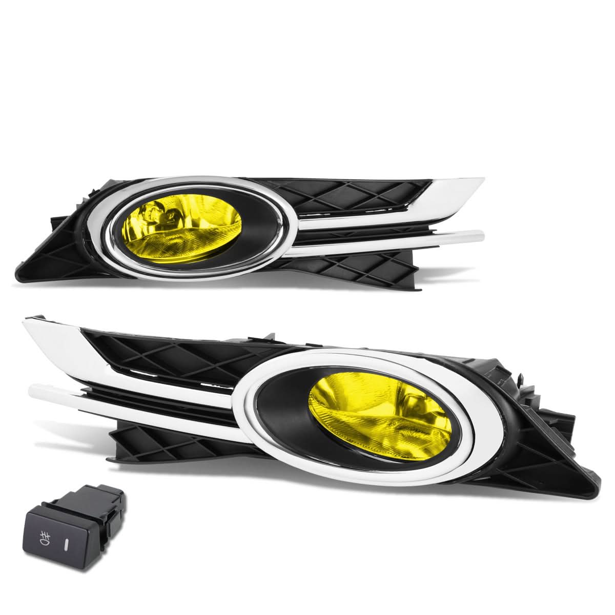 2014-2016 Honda Odyssey Fog Lights with Switch & Bezel H11 Amber