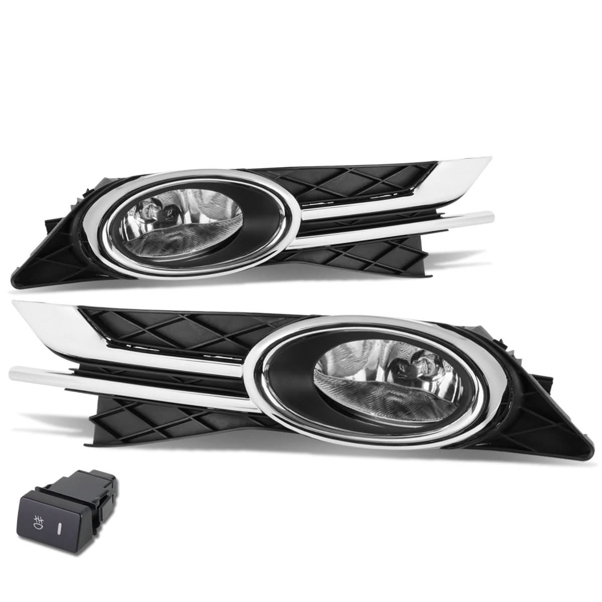 2014-2016 Honda Odyssey Fog Lights with Switch & Bezel Chrome