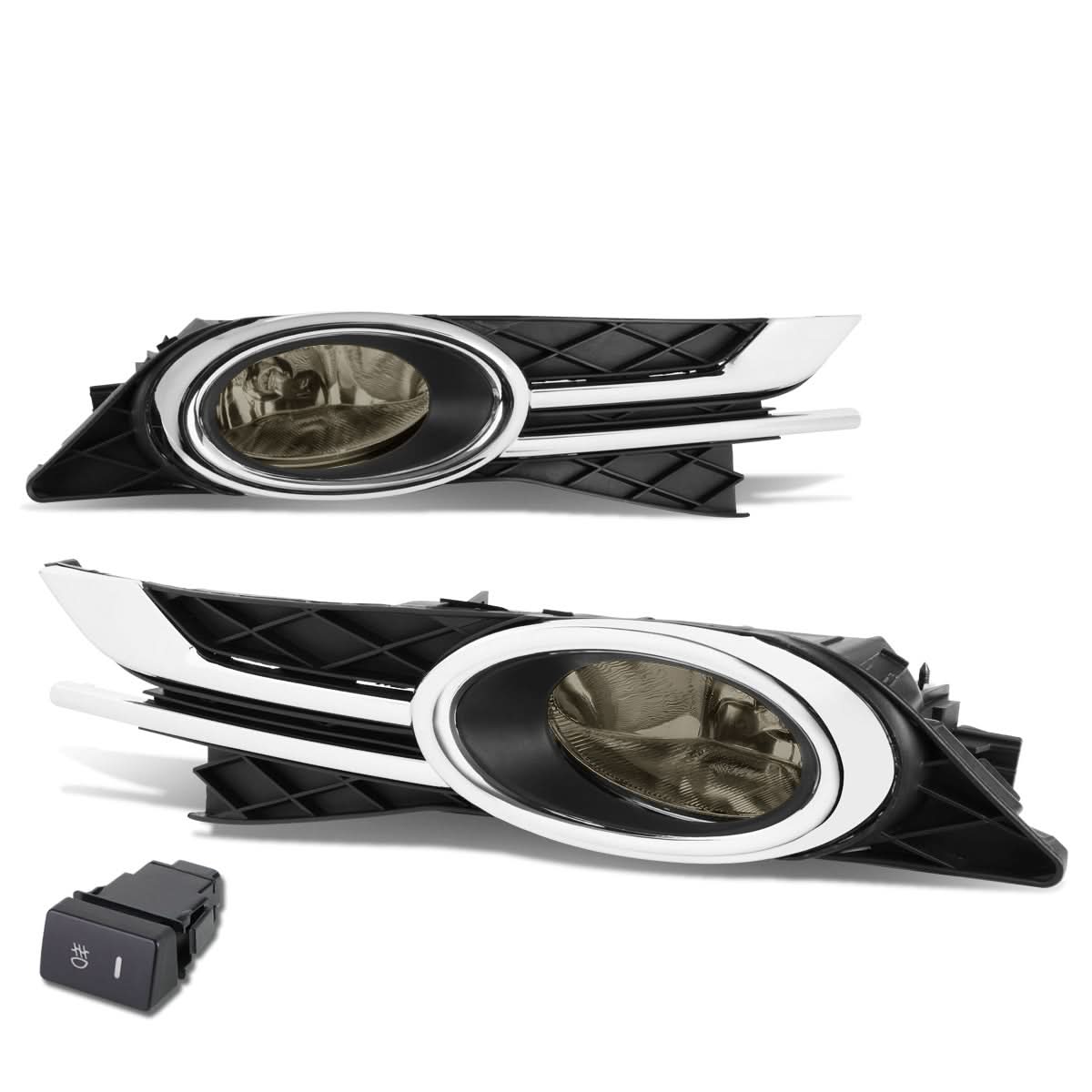 2014-2016 Honda Odyssey Fog Lights with Switch & Bezel - Smoke