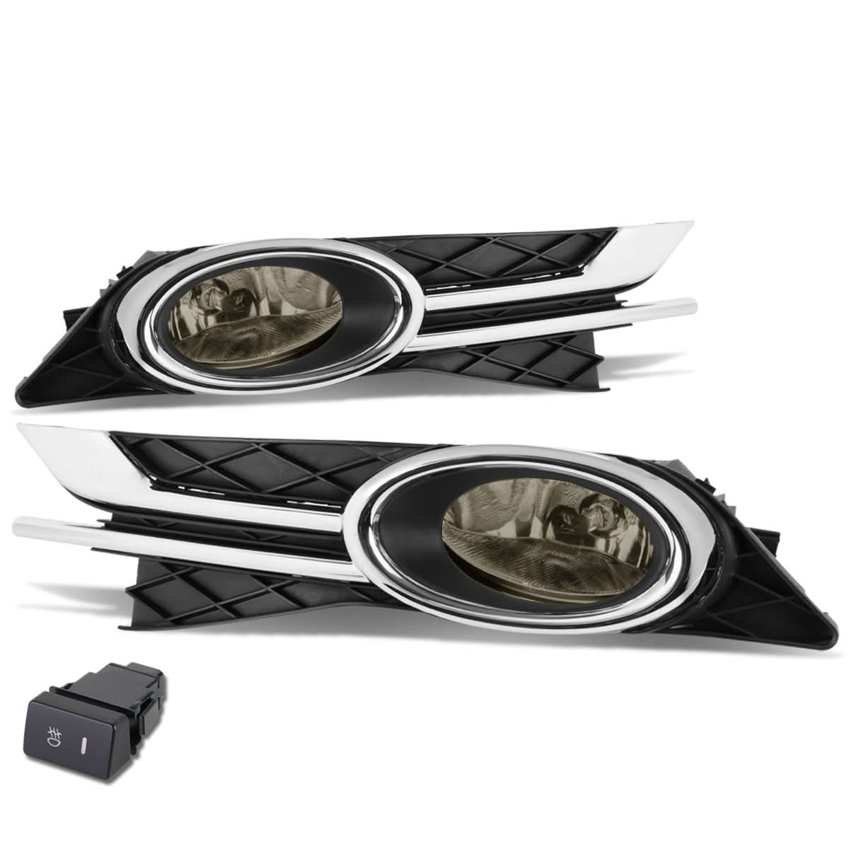 2014-2016 Honda Odyssey Fog Lights with Switch & Bezel - Smoke