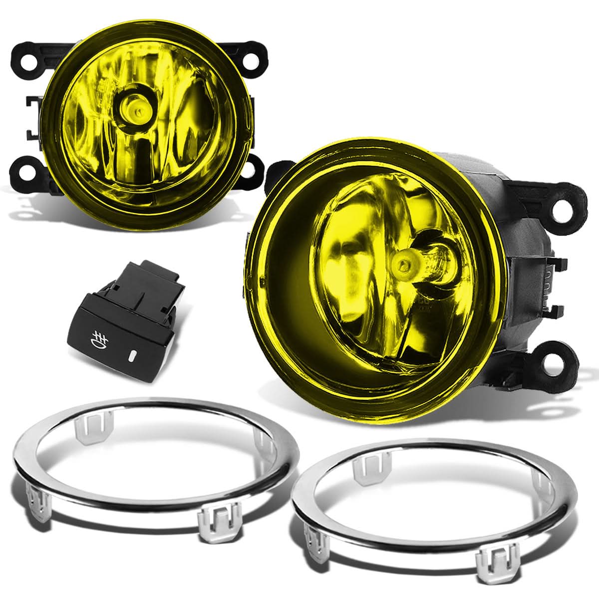 2012-2015 Honda Pilot Fog Lights with Switch & Bezel H11 Amber