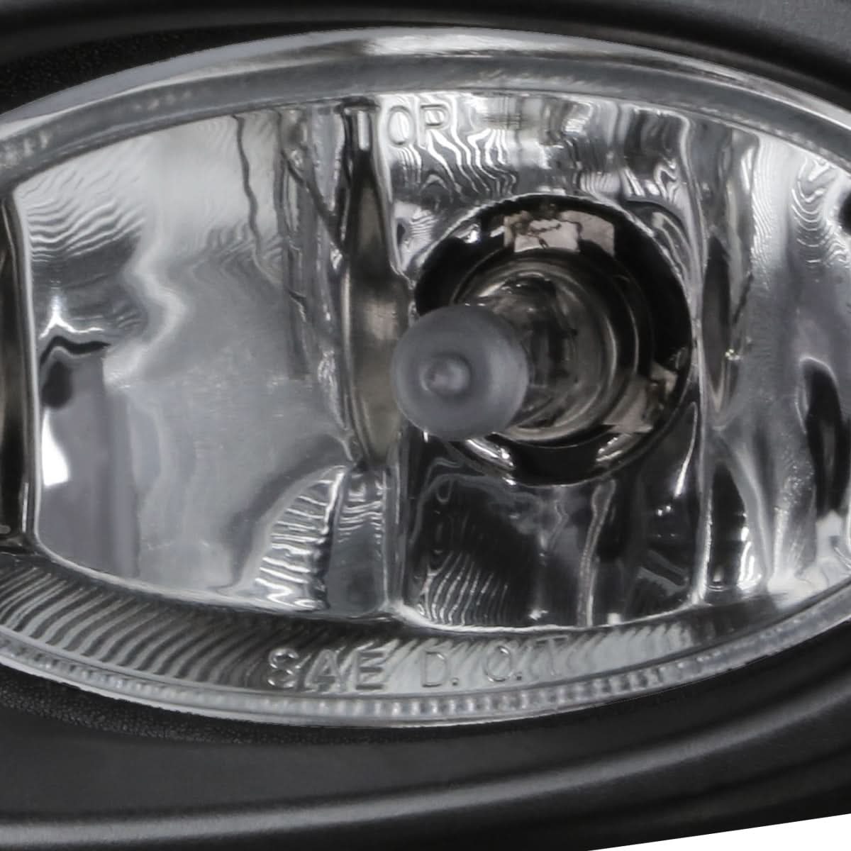 06-07 Honda Accord Coupe Fog Lights with Switch & Bezel - Chrome/Clear