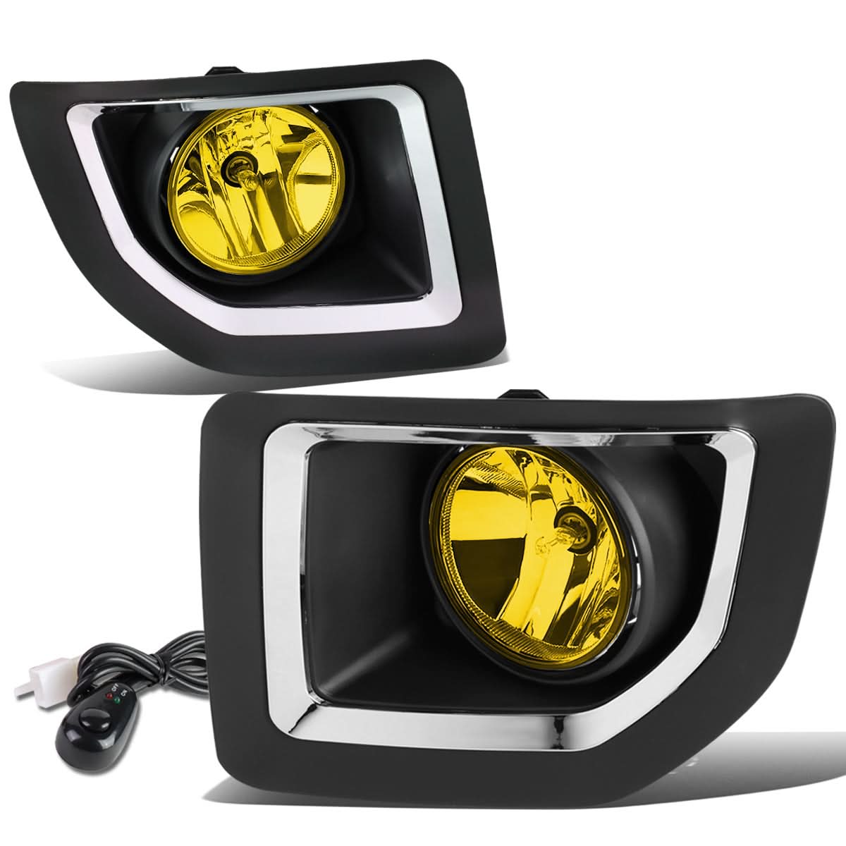 15-16 GMC Sierra 2500HD 3500HD Fog Lights with Switch & Bezel
