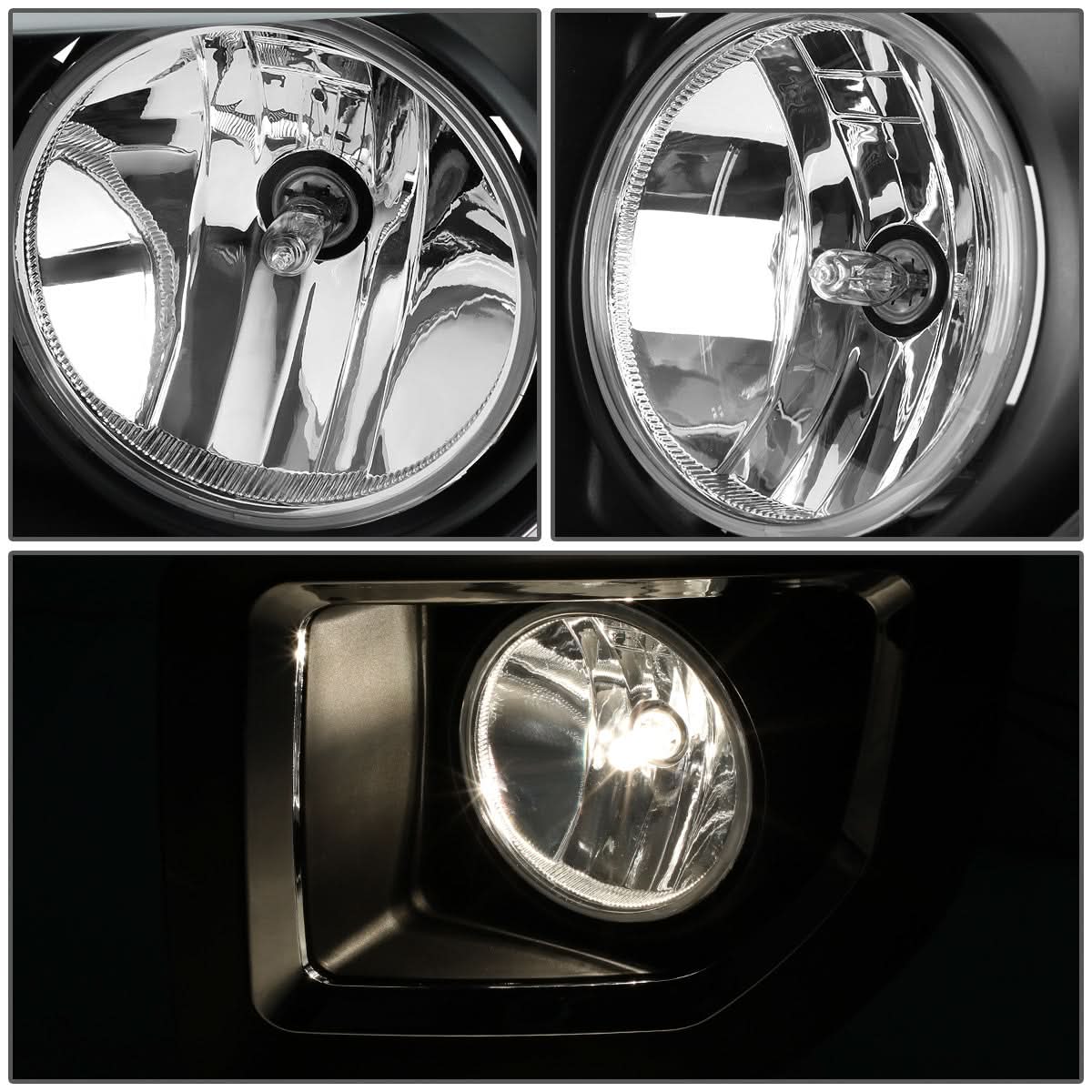 15-16 GMC Sierra 2500HD 3500HD Fog Lights with Switch & Bezel Chrome