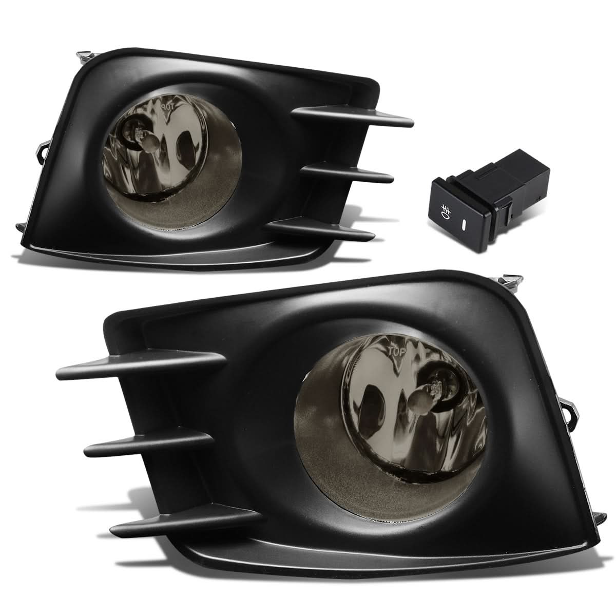2011-2013 Scion TC Fog Lights with Switch & Bezel - H11 Bulb Smoke