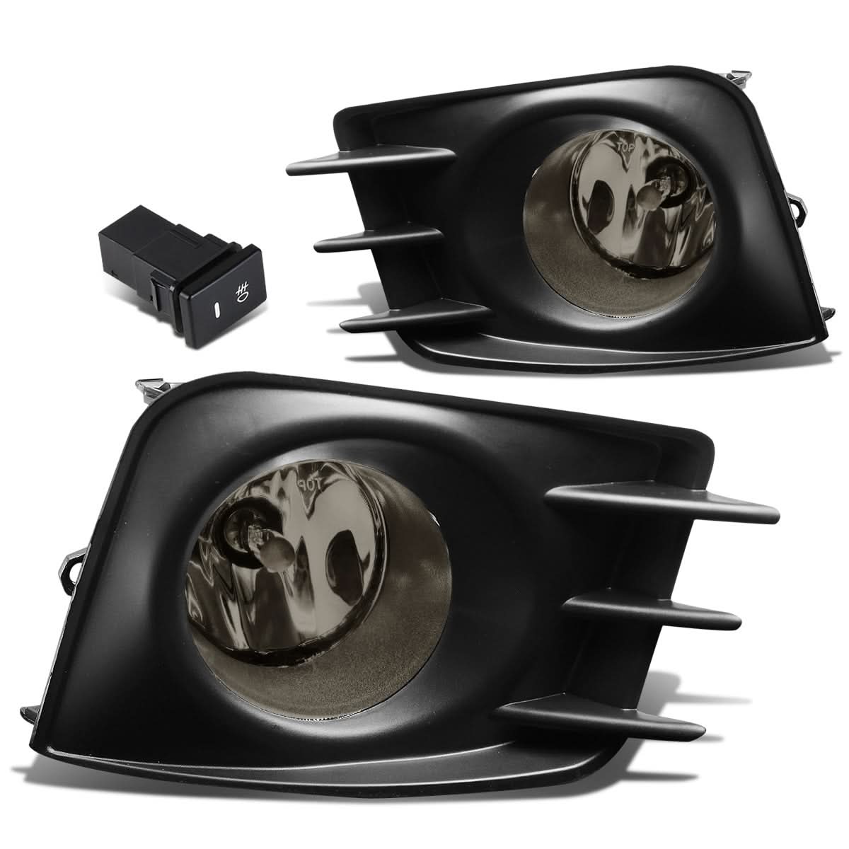 2011-2013 Scion TC Fog Lights with Switch & Bezel - H11 Bulb Smoke