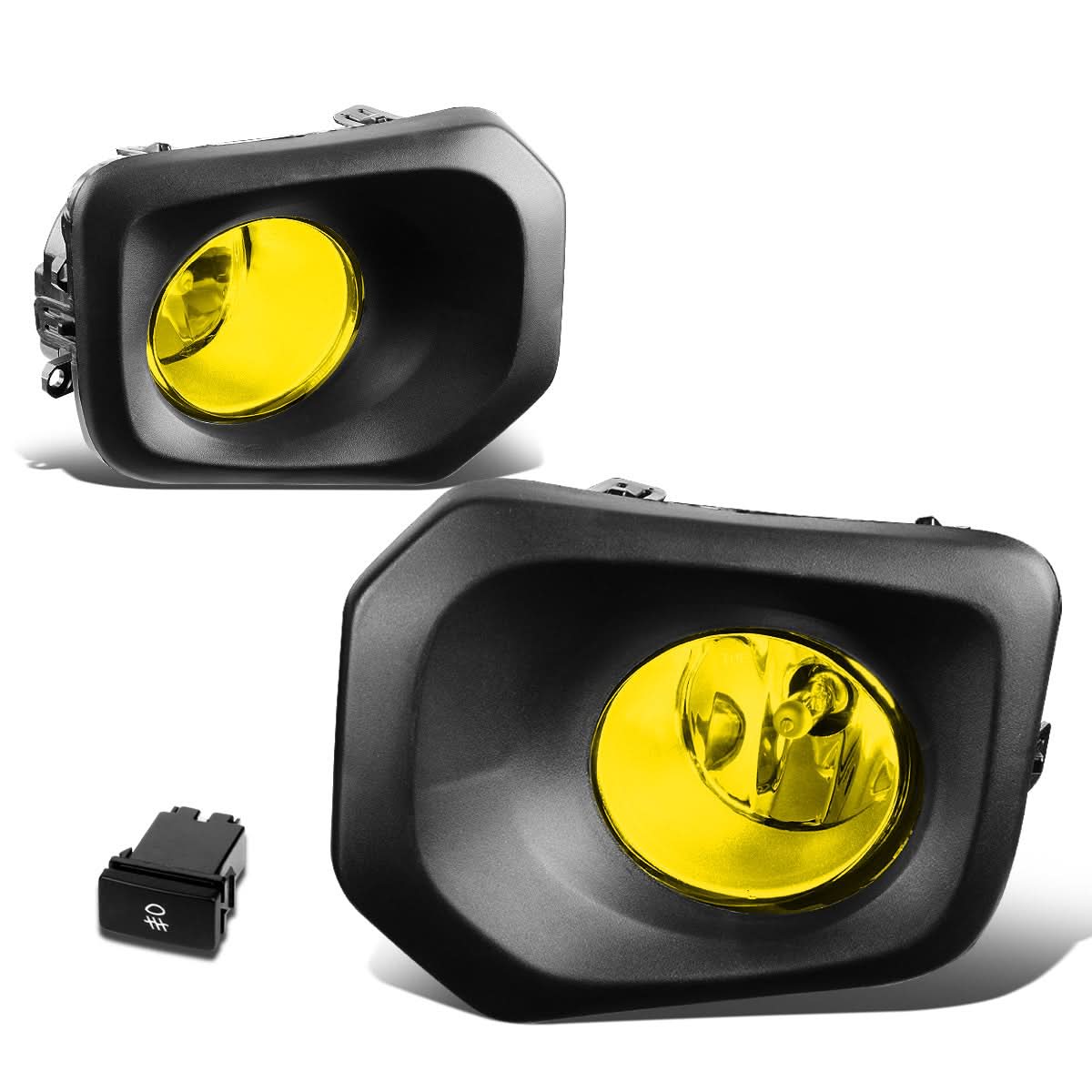 2016-2020 Toyota Tacoma Fog Lights with Switch & Bezel - H11 Amber