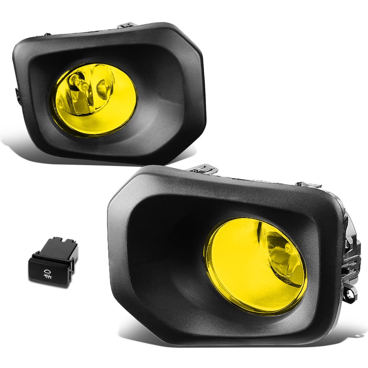 2016-2020 Toyota Tacoma Fog Lights with Switch & Bezel - H11 Amber