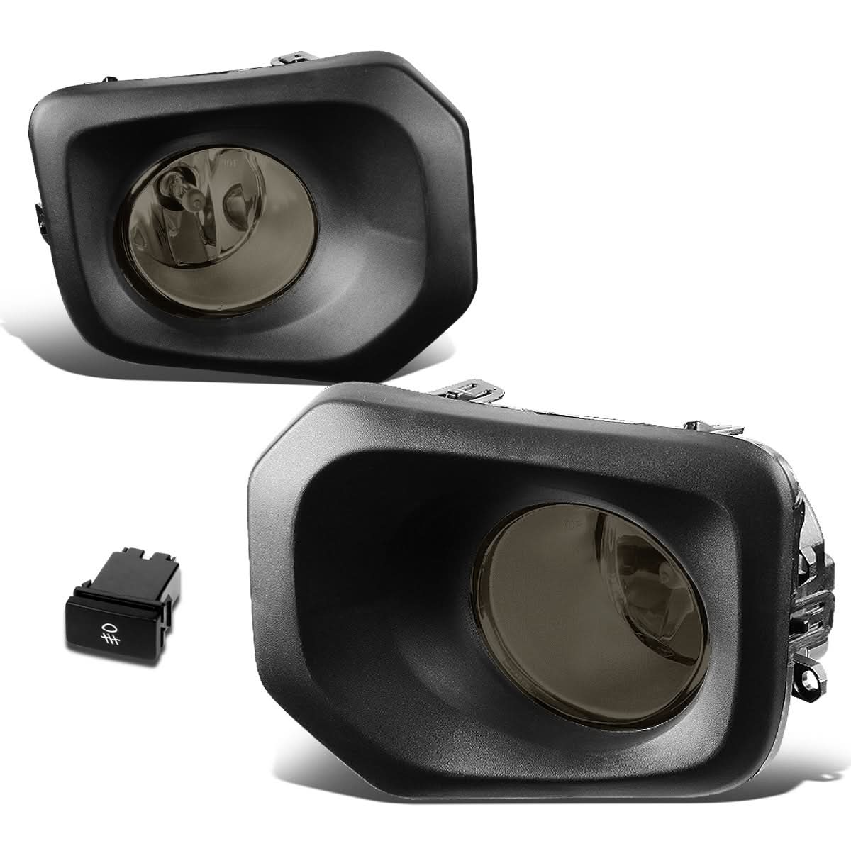 2016-2020 Toyota Tacoma Fog Lights with Switch & Bezel - Smoke