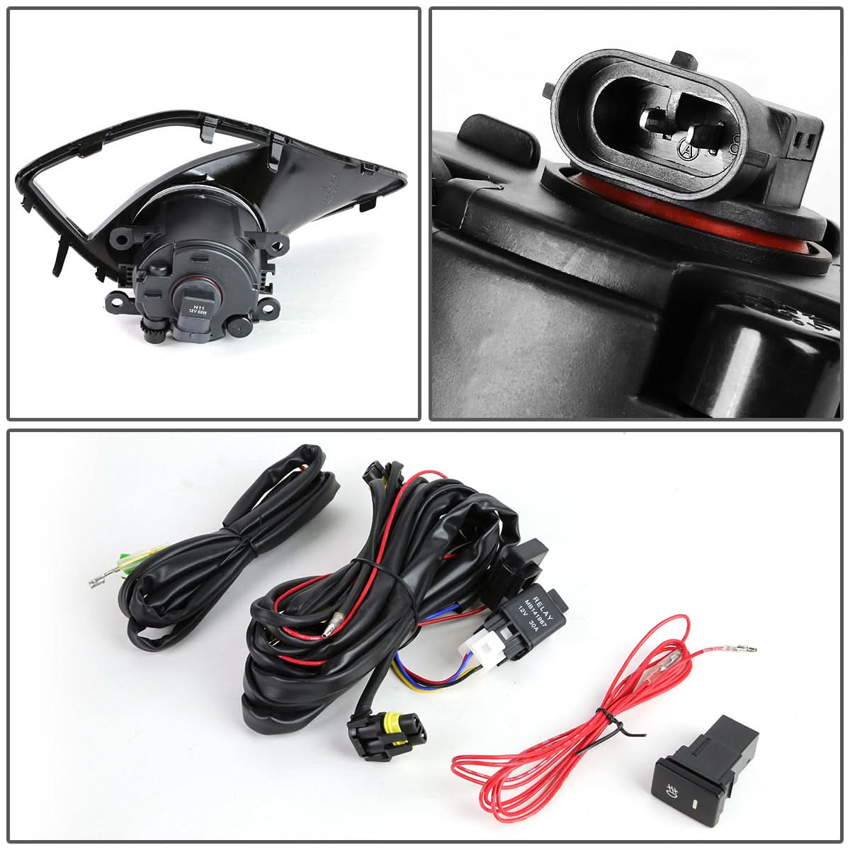 2013-2016 Scion FR-S Fog Lights with Switch & Bezel - Smoke