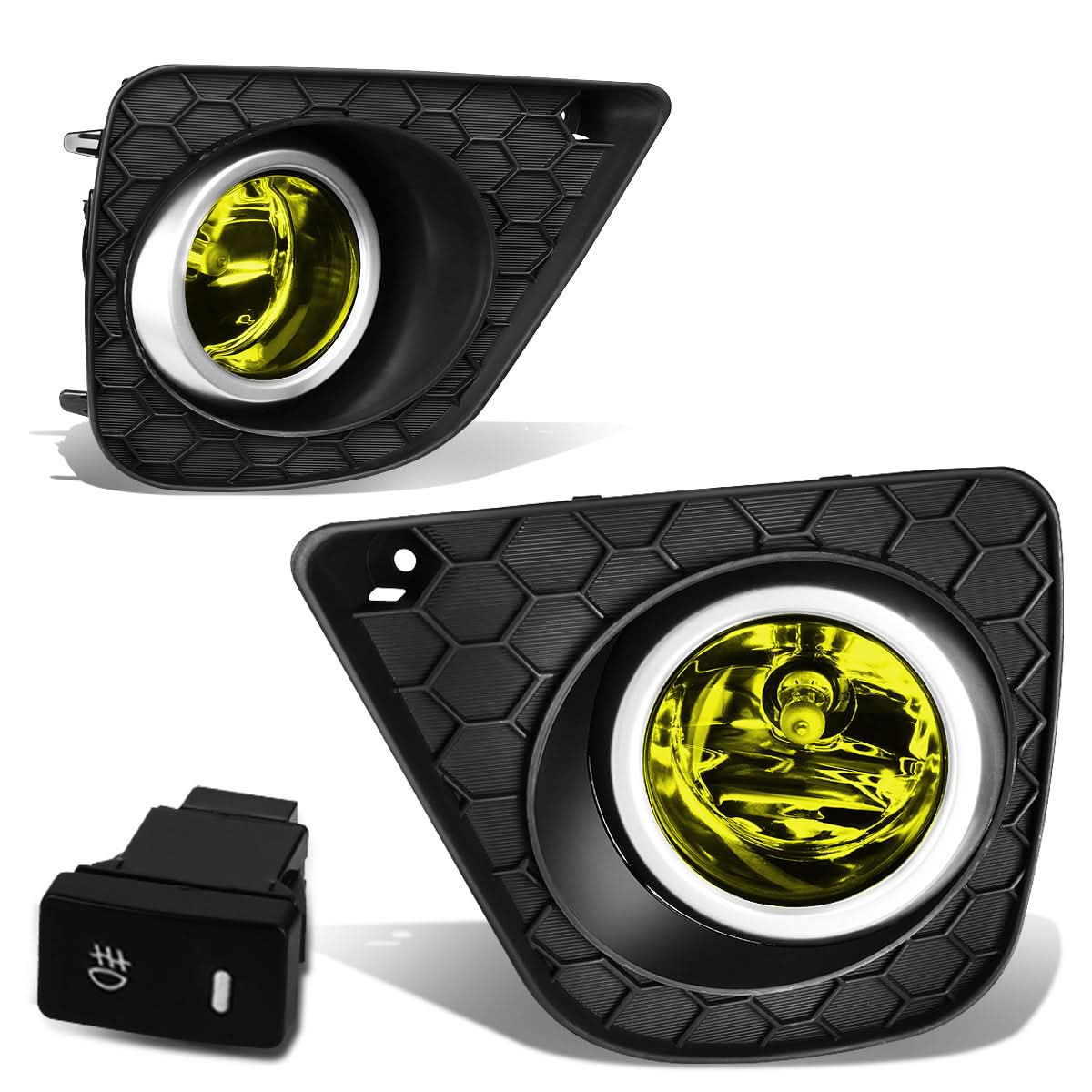 2013-2015 Honda Accord Coupe Fog Lights with Switch & Bezel H11