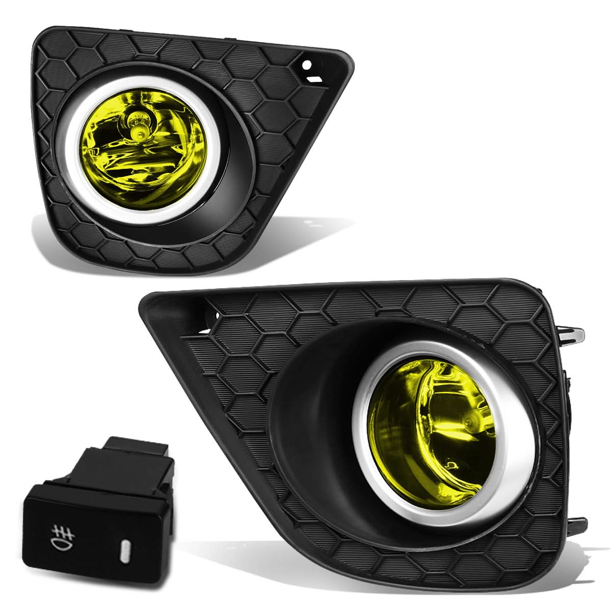 2013-2015 Honda Accord Coupe Fog Lights with Switch & Bezel H11