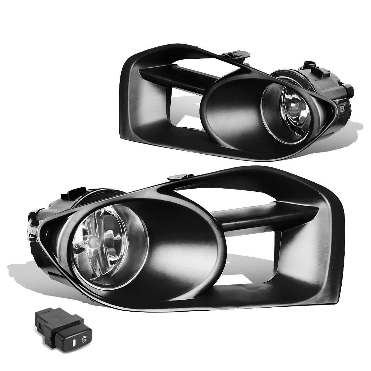 2011-2014 Nissan Murano Fog Lights with Switch & Bezel Chrome/Clear