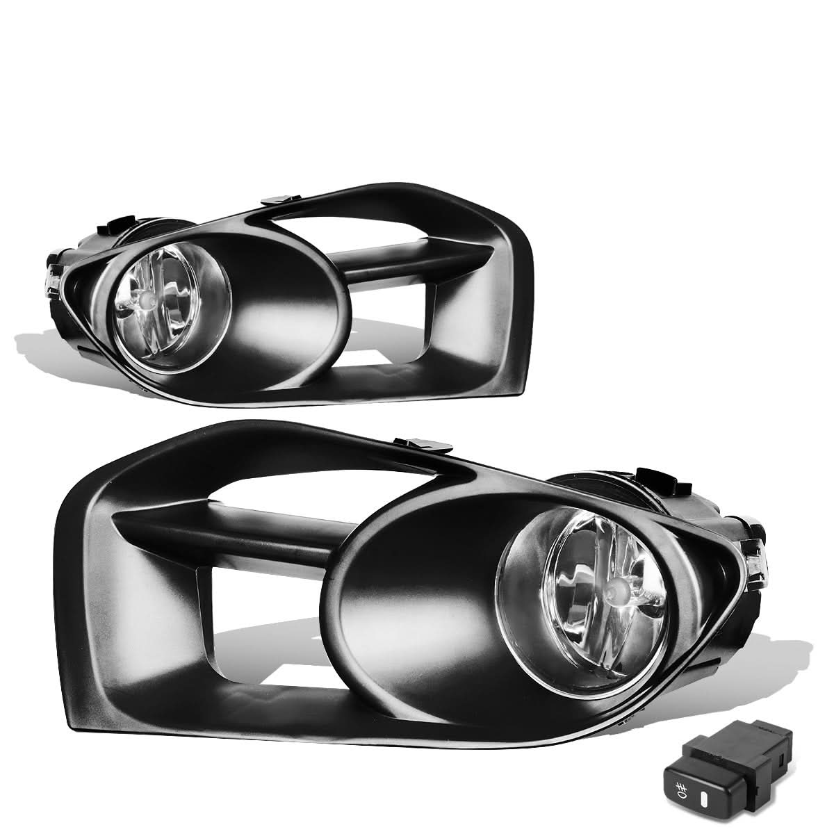 2011-2014 Nissan Murano Fog Lights with Switch & Bezel Chrome/Clear