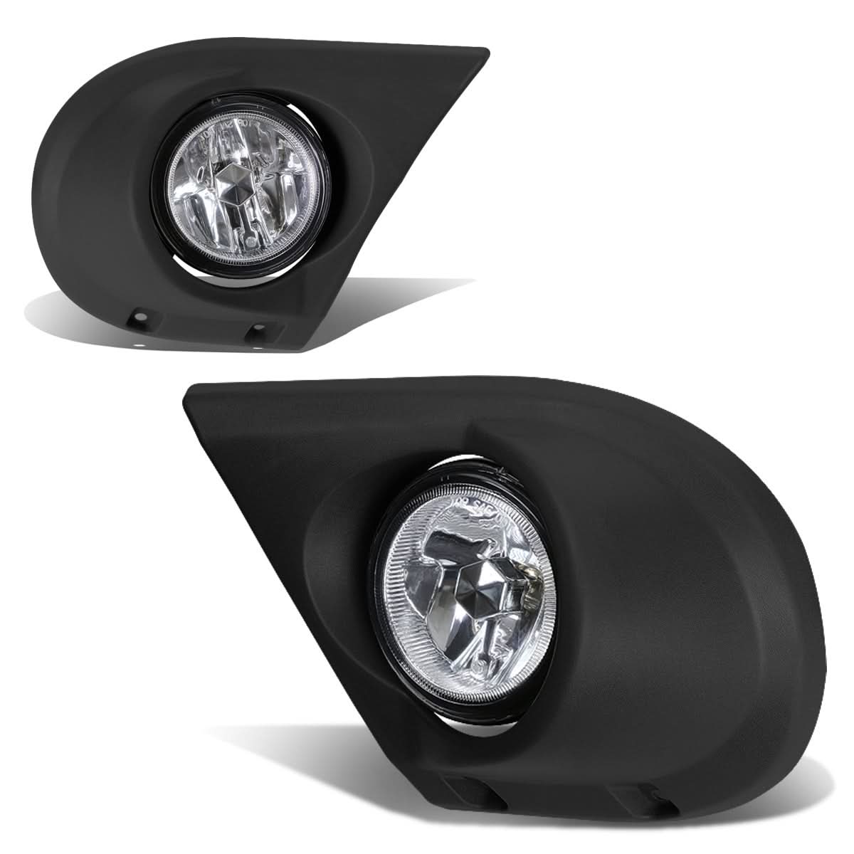 2003-2005 Honda Pilot Chrome Clear Fog Lights with Bezel H11