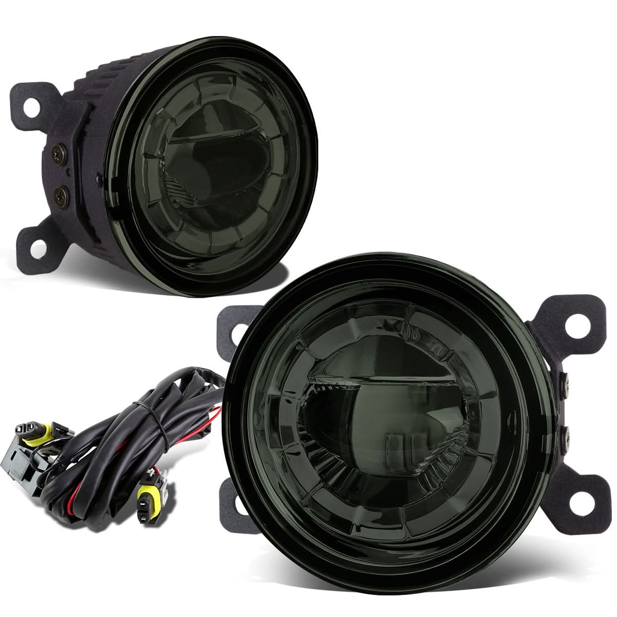 05-16 Multiple Models 3.5" Round LED Projector Fog Lights - Smoke