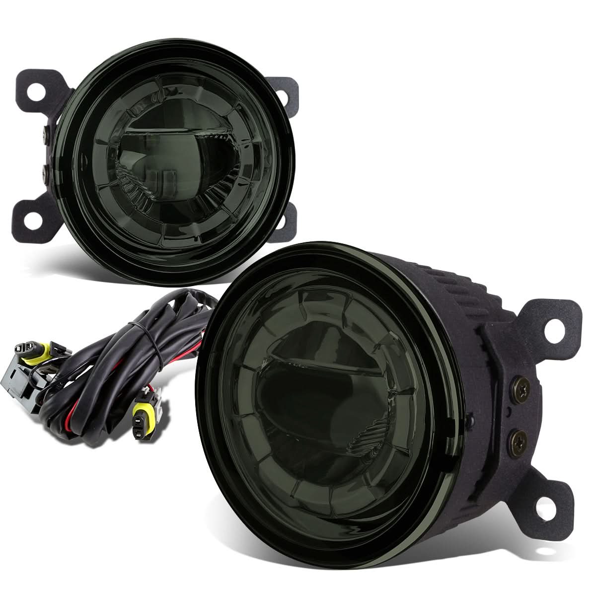 05-16 Multiple Models 3.5" Round LED Projector Fog Lights - Smoke