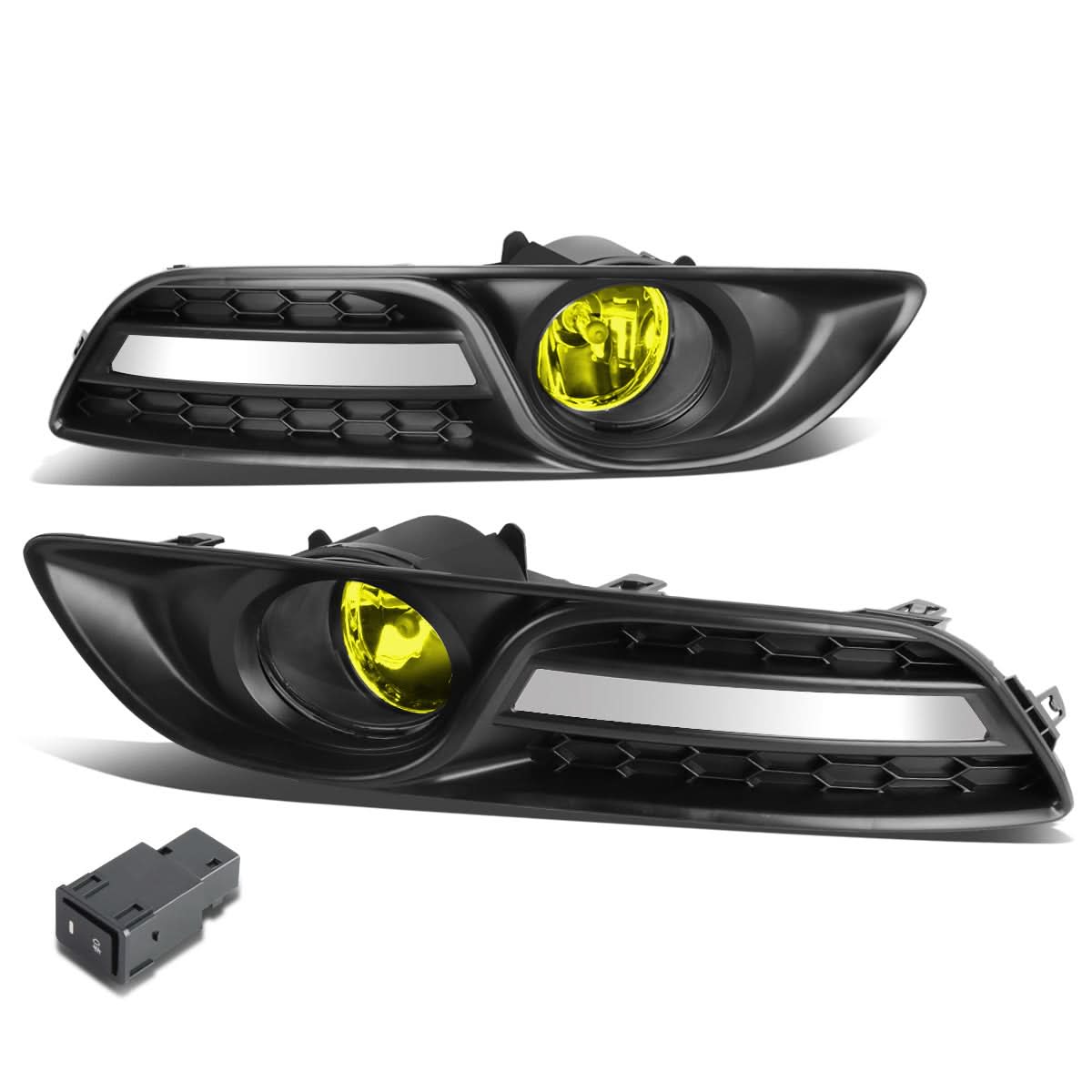 2013-2016 Nissan Sentra Fog Lights with Switch & Bezel - 58 Bulb