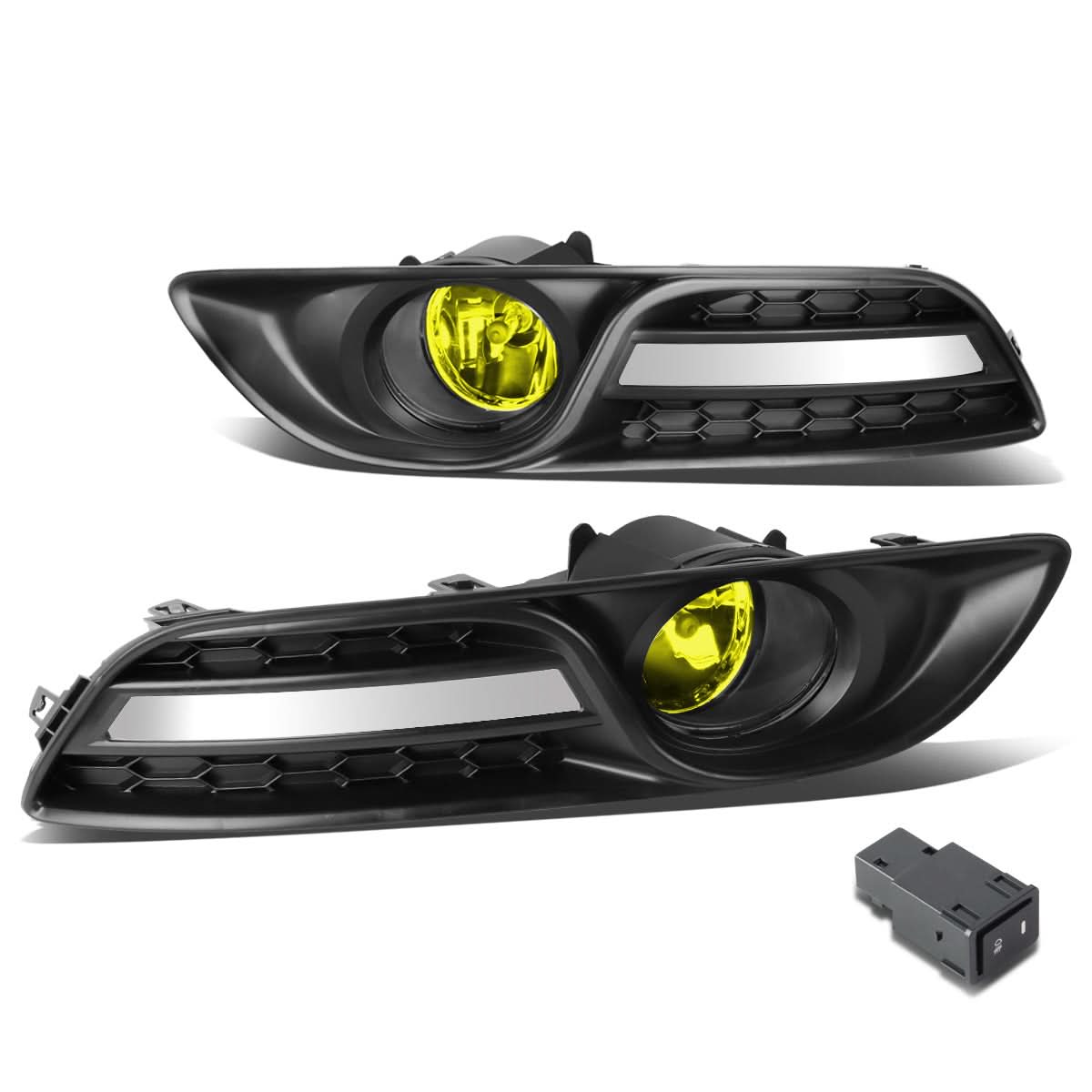 2013-2016 Nissan Sentra Fog Lights with Switch & Bezel - 58 Bulb
