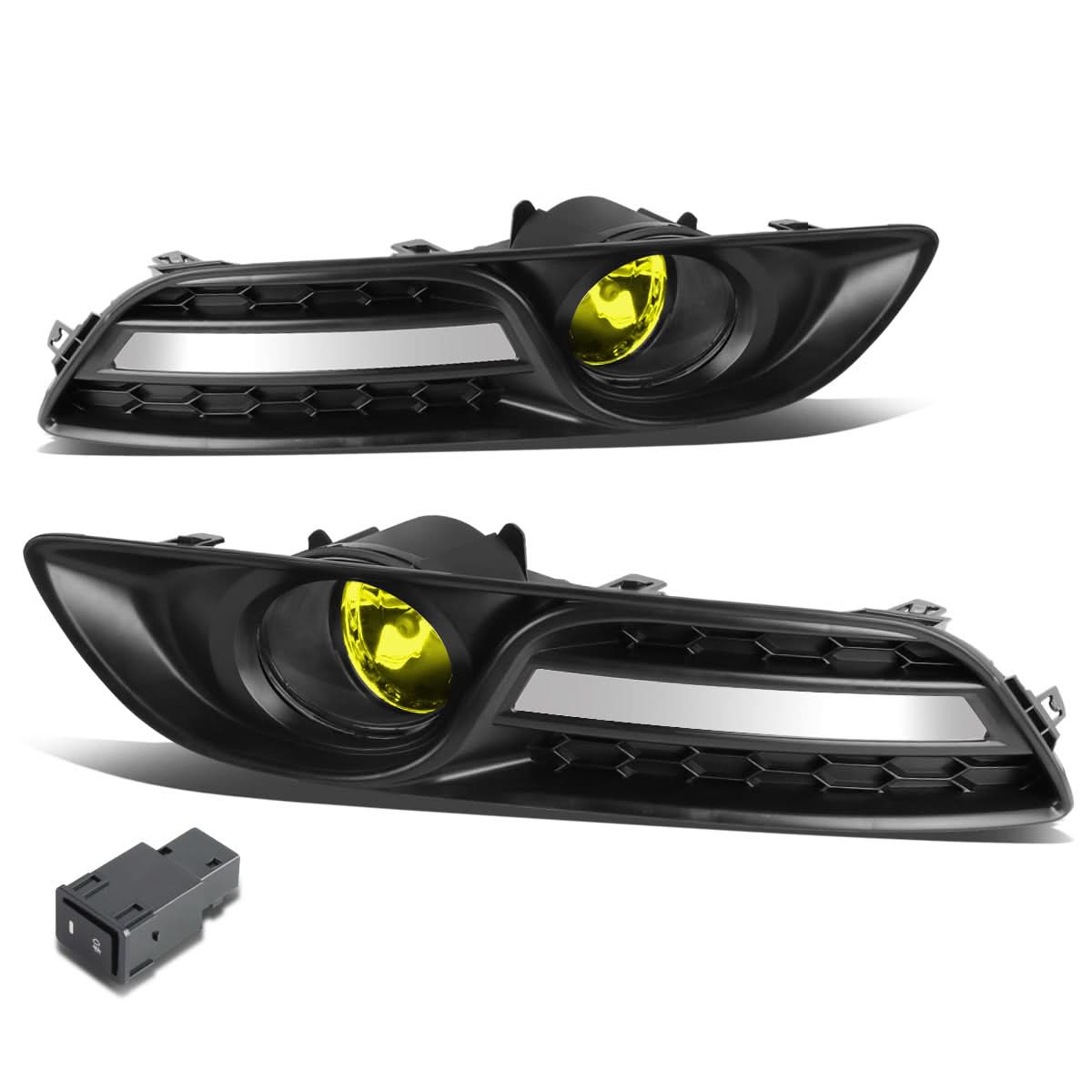 2013-2016 Nissan Sentra Fog Lights with Switch & Bezel - 58 Bulb