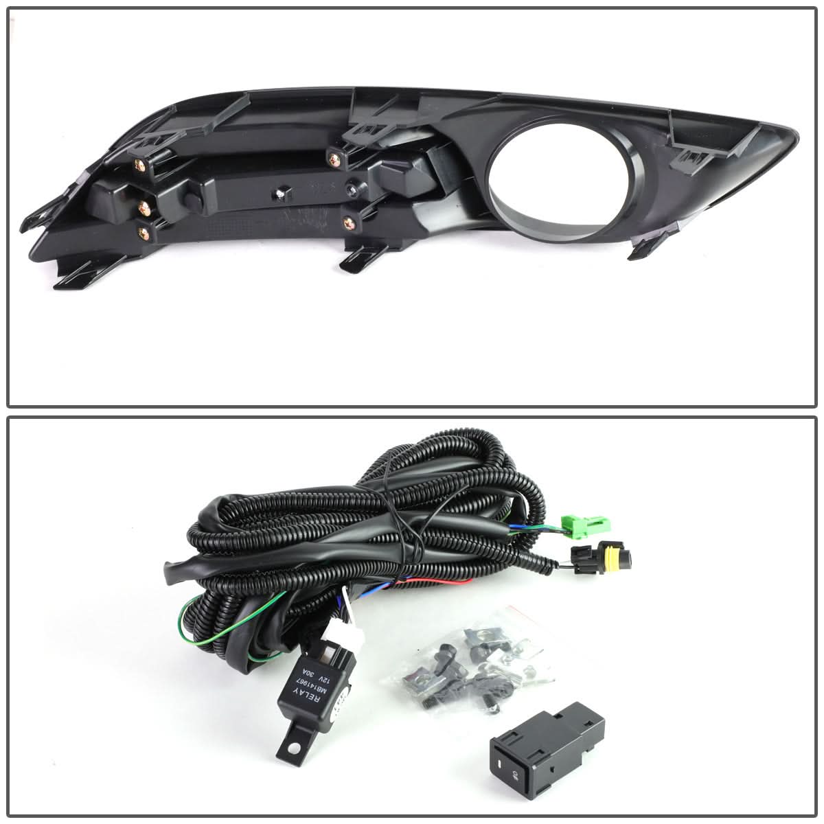 2013-2016 Nissan Sentra Fog Lights with Switch & Bezel - 58 Bulb