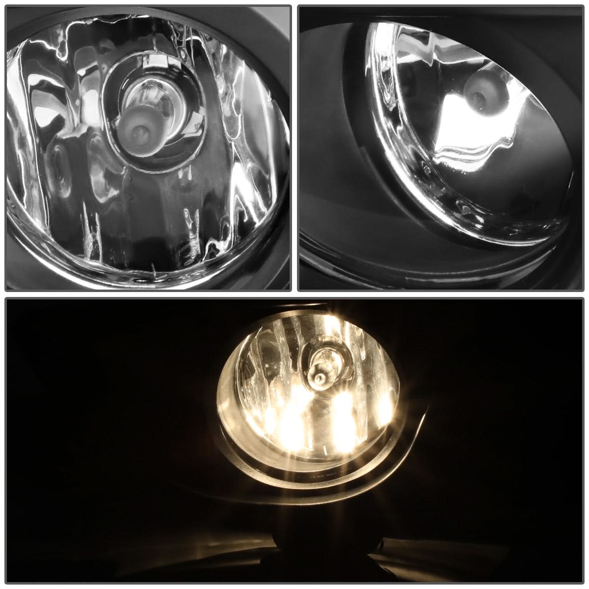 2013-2016 Nissan Sentra Fog Lights with Switch & Bezel Chrome/Clear