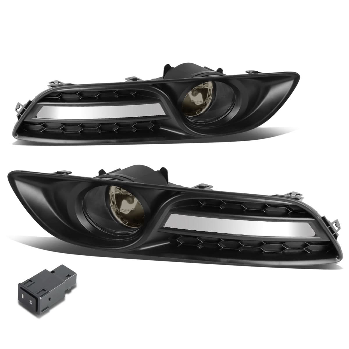 2013-2016 Nissan Sentra 4-Door Fog Lights with Switch & Bezel - Smoke