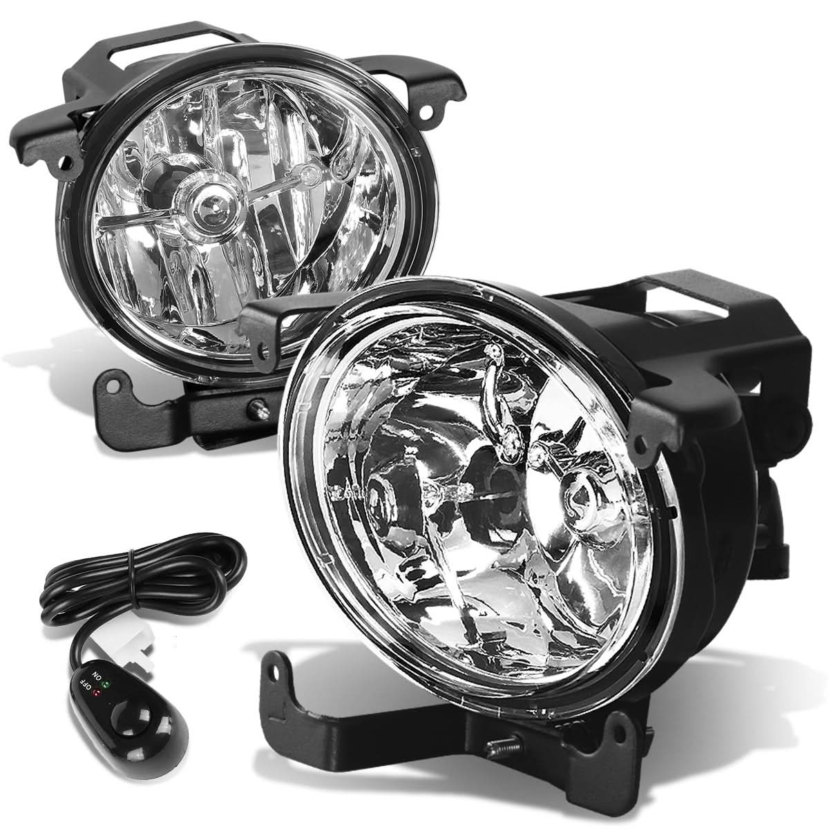 2003-2006 Hyundai Accent Fog Lights with Switch - Chrome/Clear