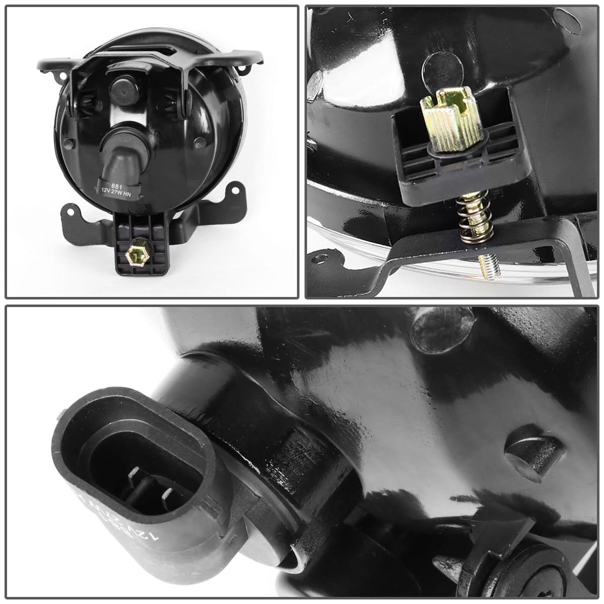 03-06 Hyundai Accent Fog Lights - 881 Bulb - Amber