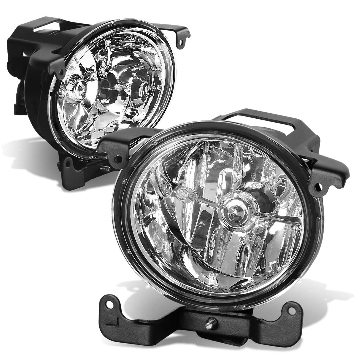 2003-2006 Hyundai Accent Chrome Clear Fog Lights 881 Bulb