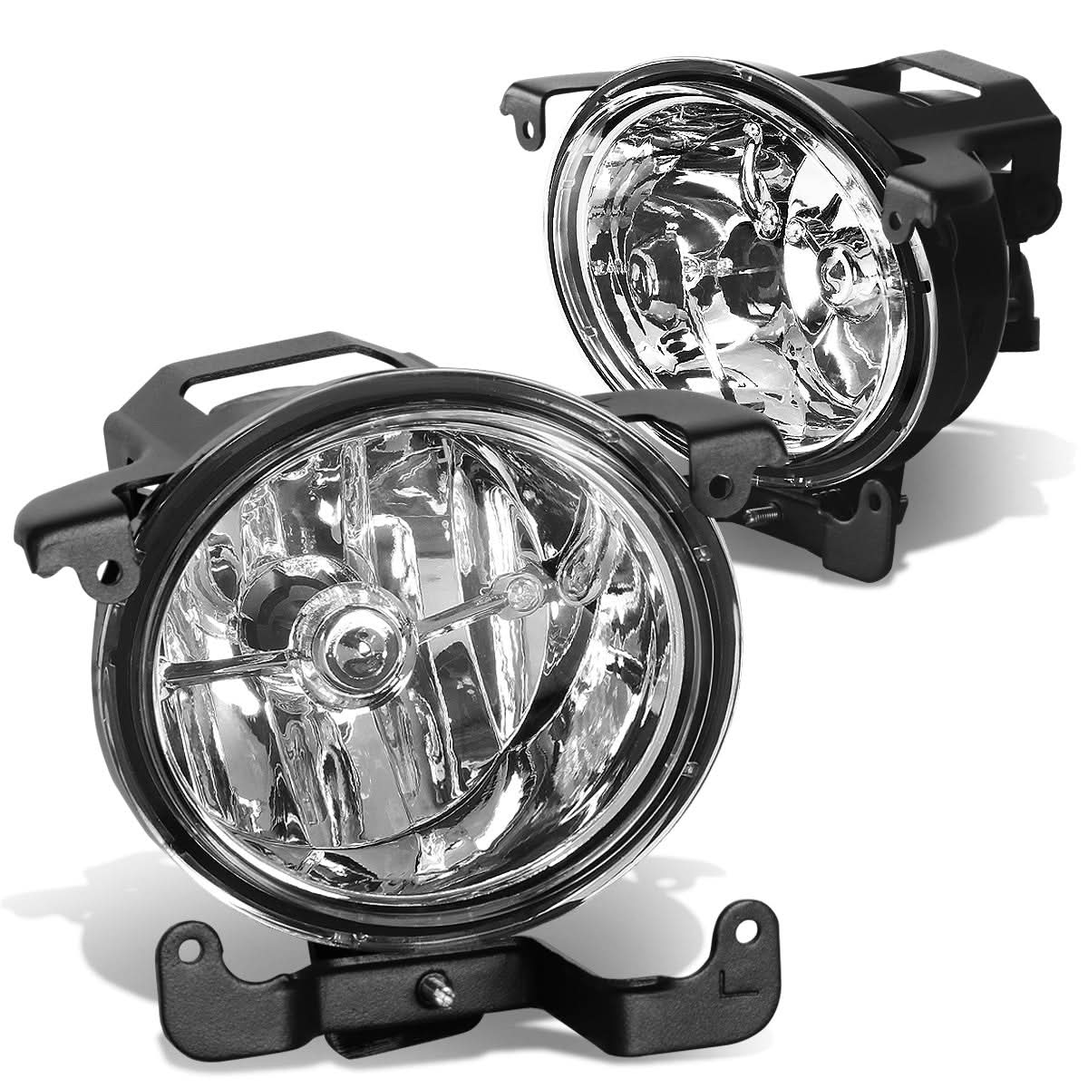 2003-2006 Hyundai Accent Chrome Clear Fog Lights 881 Bulb