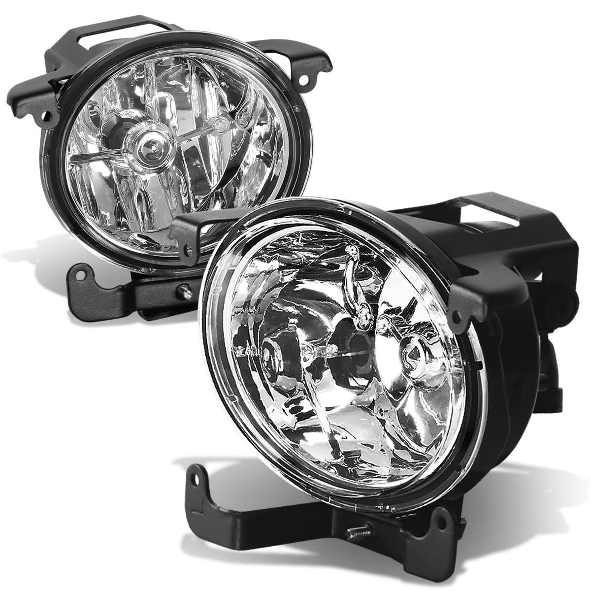 2003-2006 Hyundai Accent Chrome Clear Fog Lights 881 Bulb