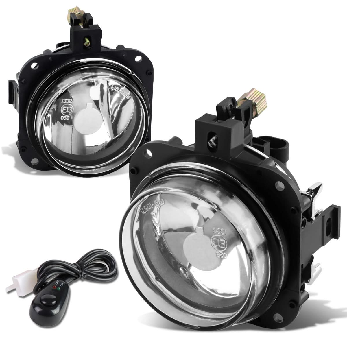 02-08 Mitsubishi Eclipse/Galant Fog Lights with Switch Chrome/Clear