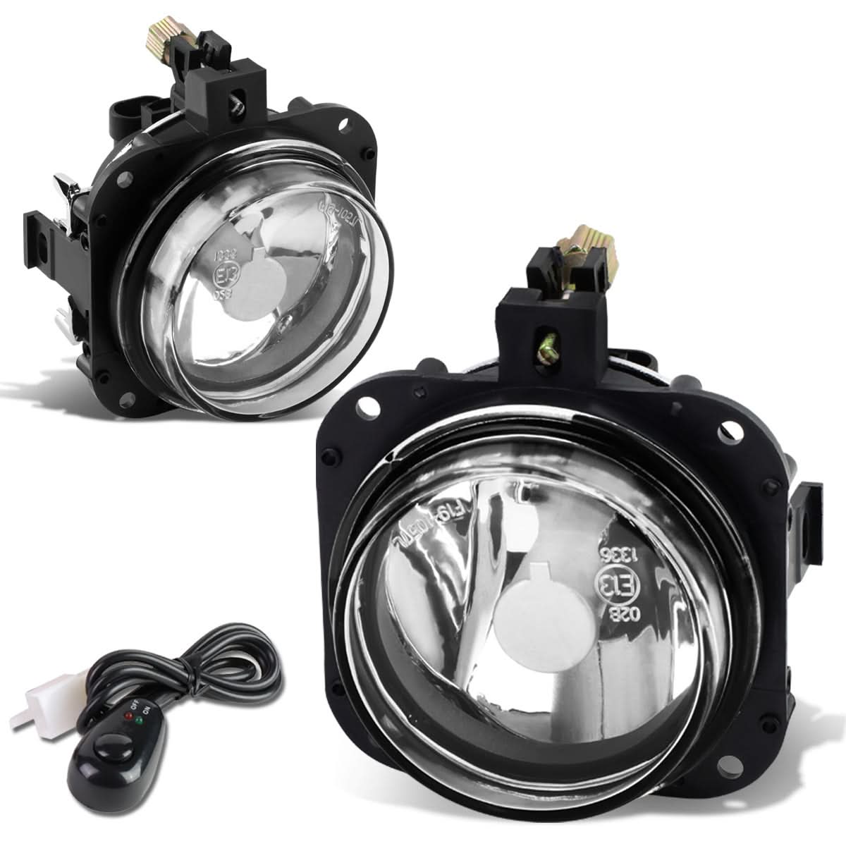 02-08 Mitsubishi Eclipse/Galant Fog Lights with Switch Chrome/Clear