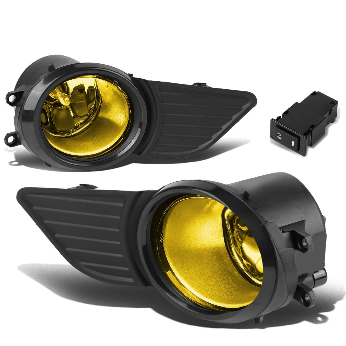 2011-2017 Toyota Sienna Fog Lights with Switch & Bezel H11 Amber