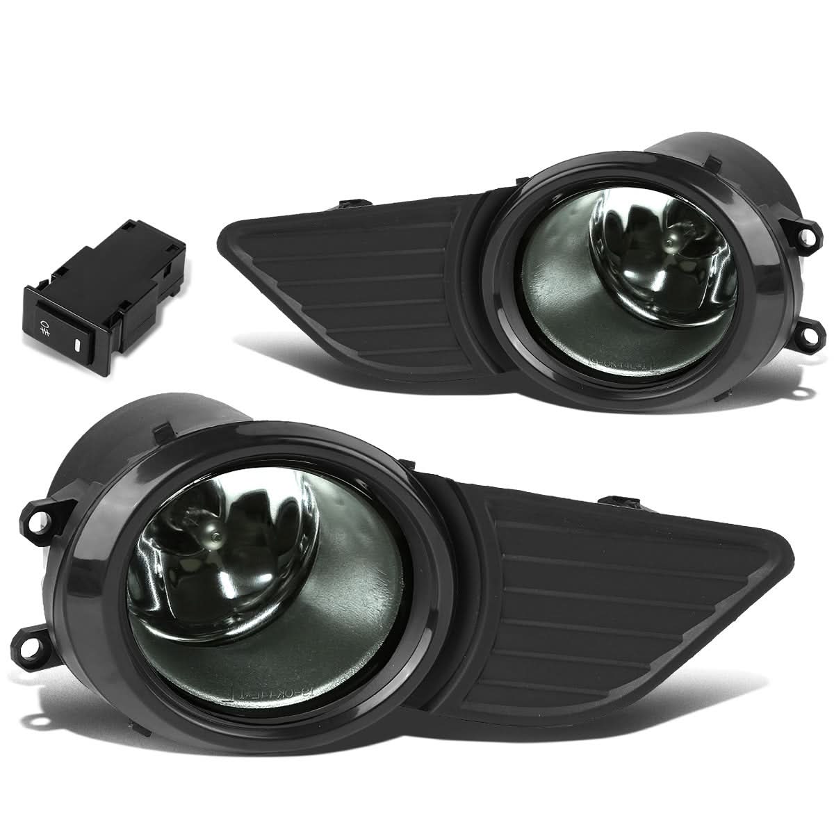 2011-2017 Toyota Sienna Fog Lights with Switch & Bezel - Smoke